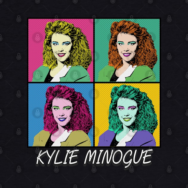 Kylie Minogue 80s Pop Art Style by ArtGaul